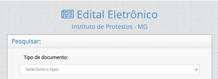 Edital Eletrônico - Instituto de Protestos MG